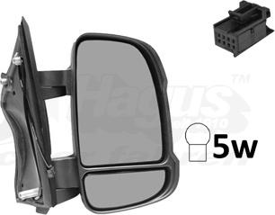 Van Wezel 1651802 - Outside Mirror autospares.lv