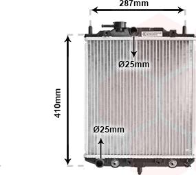 Van Wezel 11002048 - Radiator, engine cooling autospares.lv