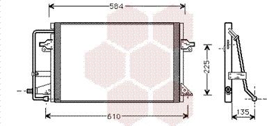 Van Wezel 18005178 - Condenser, air conditioning autospares.lv