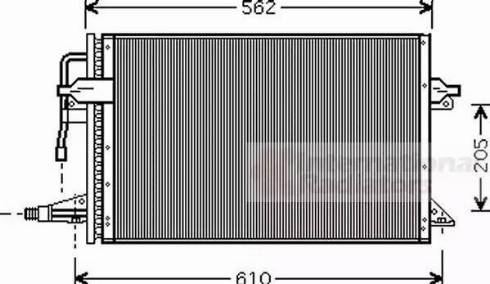 Van Wezel 18005323 - Condenser, air conditioning autospares.lv