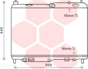 Van Wezel 18002441 - Radiator, engine cooling autospares.lv