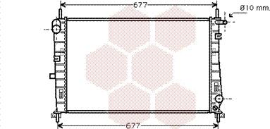 Van Wezel 18002196 - Radiator, engine cooling autospares.lv