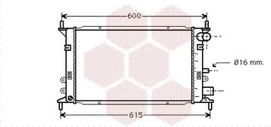 Van Wezel 18002148 - Radiator, engine cooling autospares.lv