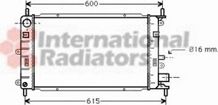 Van Wezel 18002150 - Radiator, engine cooling autospares.lv