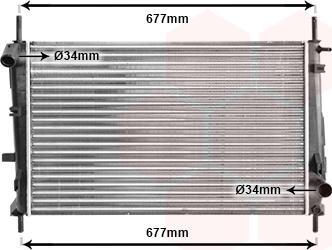 Van Wezel 18002165 - Radiator, engine cooling autospares.lv