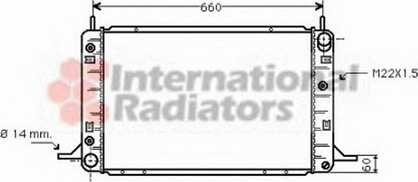 Van Wezel 18002113 - Radiator, engine cooling autospares.lv