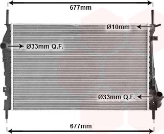 Van Wezel 18002337 - Radiator, engine cooling autospares.lv