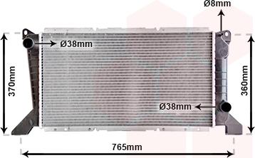 Van Wezel 18002203 - Radiator, engine cooling autospares.lv