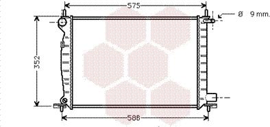 Van Wezel 18002224 - Radiator, engine cooling autospares.lv