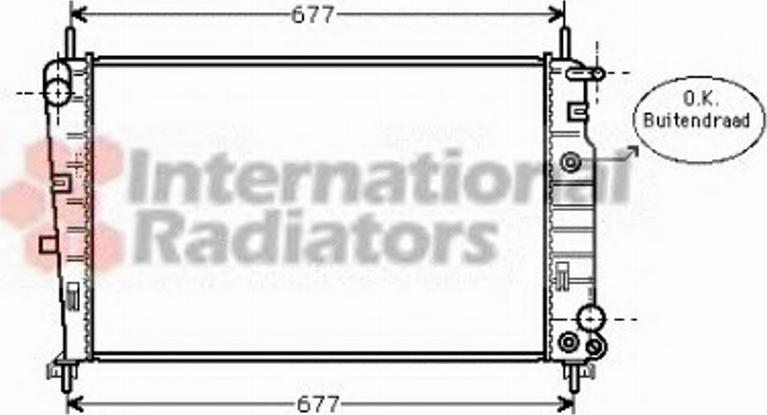 Van Wezel 18002226 - Radiator, engine cooling autospares.lv