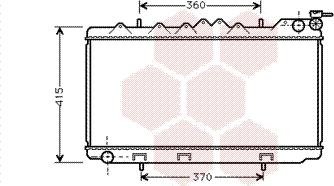 Van Wezel 13002096 - Radiator, engine cooling autospares.lv