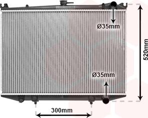 Van Wezel 13002064 - Radiator, engine cooling autospares.lv