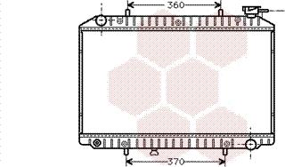 Van Wezel 13002151 - Radiator, engine cooling autospares.lv