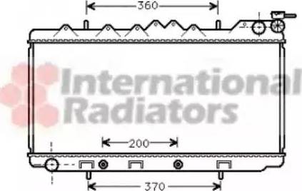 Van Wezel 13002103 - Radiator, engine cooling autospares.lv