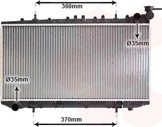 Van Wezel 13002114 - Radiator, engine cooling autospares.lv