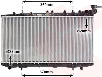 Van Wezel 13002116 - Radiator, engine cooling autospares.lv