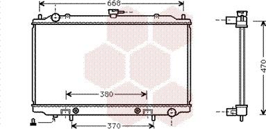 Van Wezel 13002189 - Radiator, engine cooling autospares.lv