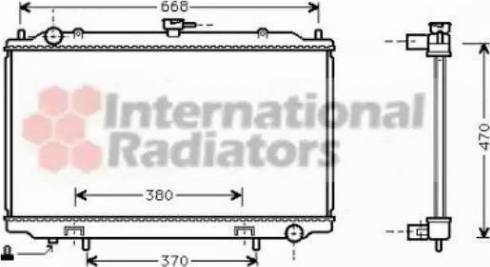 FPS 50 A1069-X - Radiator, engine cooling autospares.lv