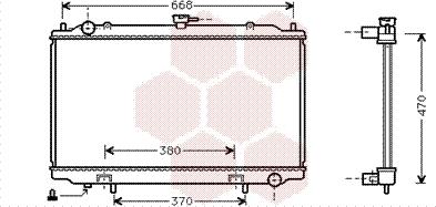 Van Wezel 13002188 - Radiator, engine cooling autospares.lv