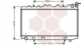 Van Wezel 13002135 - Radiator, engine cooling autospares.lv