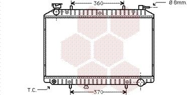 Van Wezel 13002173 - Radiator, engine cooling autospares.lv