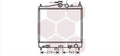 Van Wezel 13002211 - Radiator, engine cooling autospares.lv