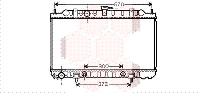 Van Wezel 13002289 - Radiator, engine cooling autospares.lv