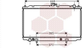 Van Wezel 13002222 - Radiator, engine cooling autospares.lv