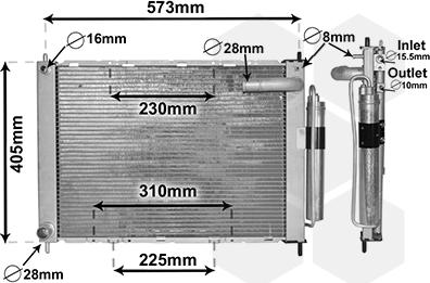 Van Wezel 1300M370 - Cooler Module autospares.lv