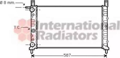 Van Wezel 17002056 - Radiator, engine cooling autospares.lv