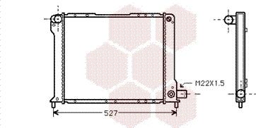 Van Wezel 17002080 - Radiator, engine cooling autospares.lv