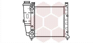 Van Wezel 17002038 - Radiator, engine cooling autospares.lv