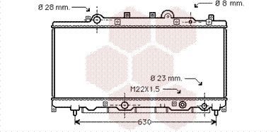 Van Wezel 17002199 - Radiator, engine cooling autospares.lv