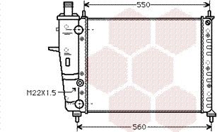 Van Wezel 17002160 - Radiator, engine cooling autospares.lv