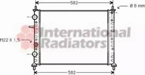 Van Wezel 17002162 - Radiator, engine cooling autospares.lv