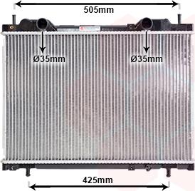 Van Wezel 17002167 - Radiator, engine cooling autospares.lv