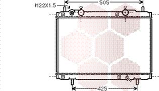 Van Wezel 17002184 - Radiator, engine cooling autospares.lv