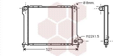 Van Wezel 17002131 - Radiator, engine cooling autospares.lv