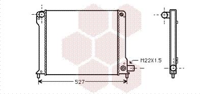 Van Wezel 17002123 - Radiator, engine cooling autospares.lv