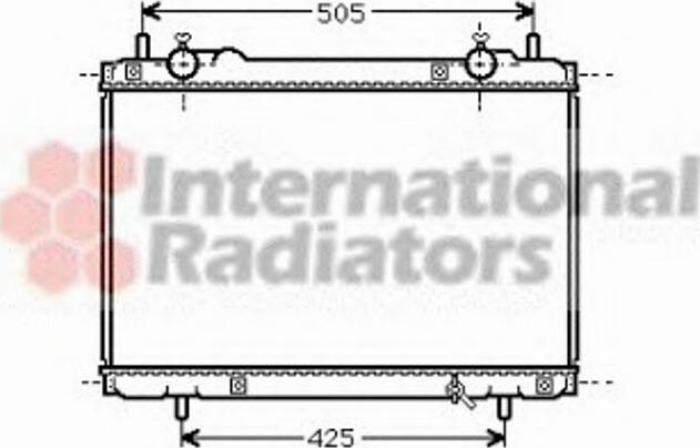 Van Wezel 17002207 - Radiator, engine cooling autospares.lv