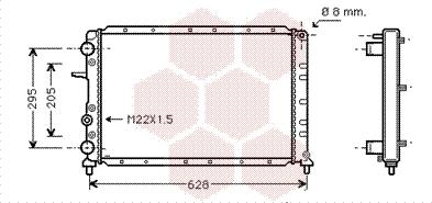 Van Wezel 17002236 - Radiator, engine cooling autospares.lv