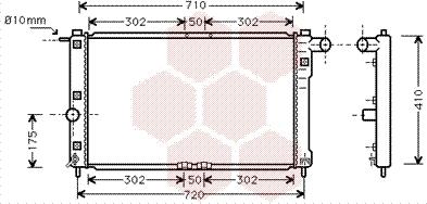 Van Wezel 81002017 - Radiator, engine cooling autospares.lv