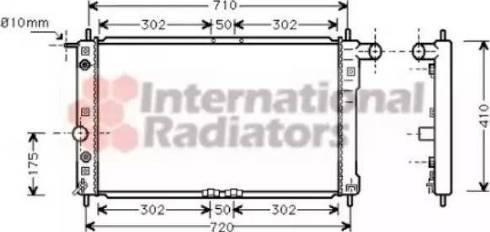 TEMPEST TP.15.61.6671 - Radiator, engine cooling autospares.lv