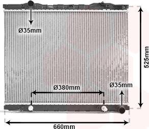 Van Wezel 83002056 - Radiator, engine cooling autospares.lv