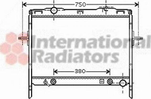 Van Wezel 83002058 - Radiator, engine cooling autospares.lv