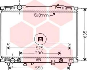 Van Wezel 83002057 - Radiator, engine cooling autospares.lv