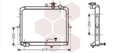 Van Wezel 83002033 - Radiator, engine cooling autospares.lv