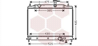 Van Wezel 83002079 - Radiator, engine cooling autospares.lv