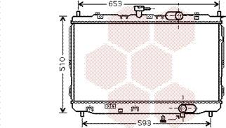 Van Wezel 83002072 - Radiator, engine cooling autospares.lv