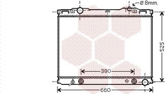 Van Wezel 83002139 - Radiator, engine cooling autospares.lv